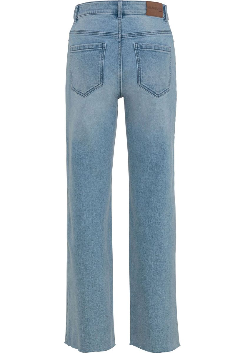 High-Waist Jeans mit geradem Bein