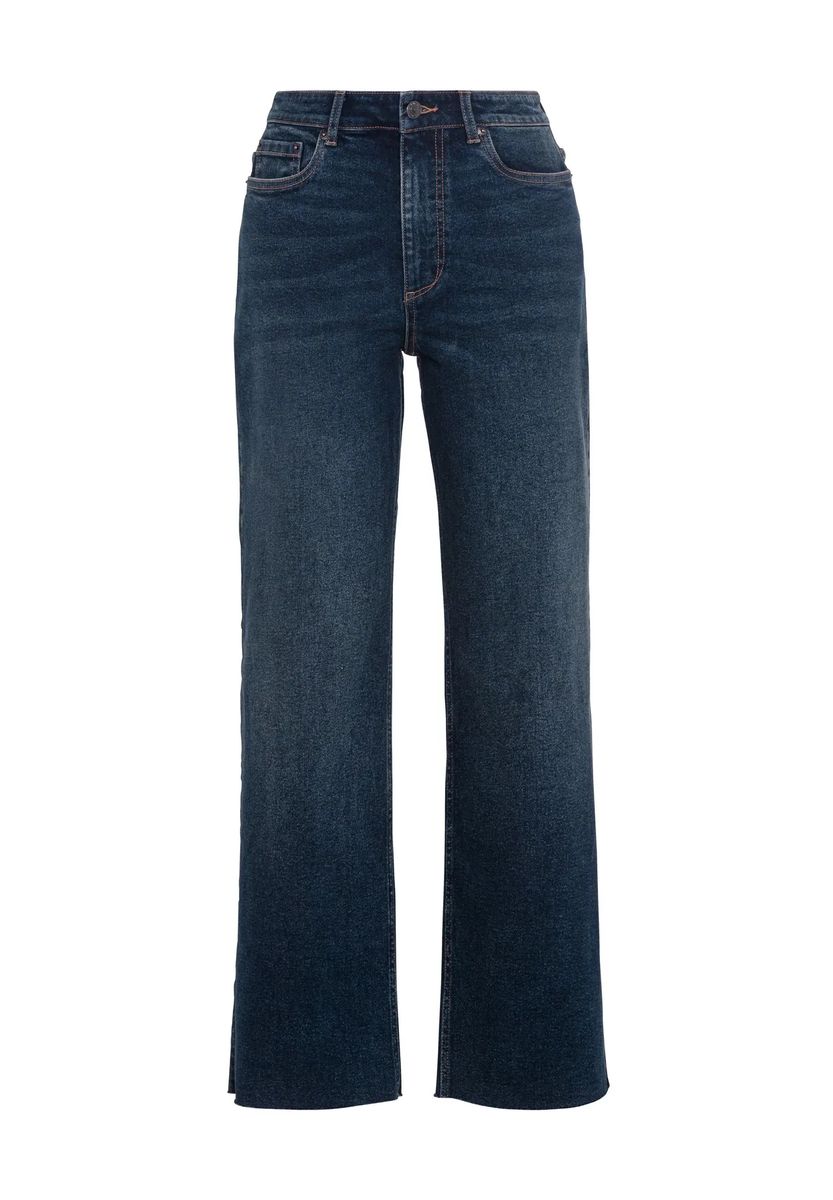 High-Waist Jeans mit geradem Bein