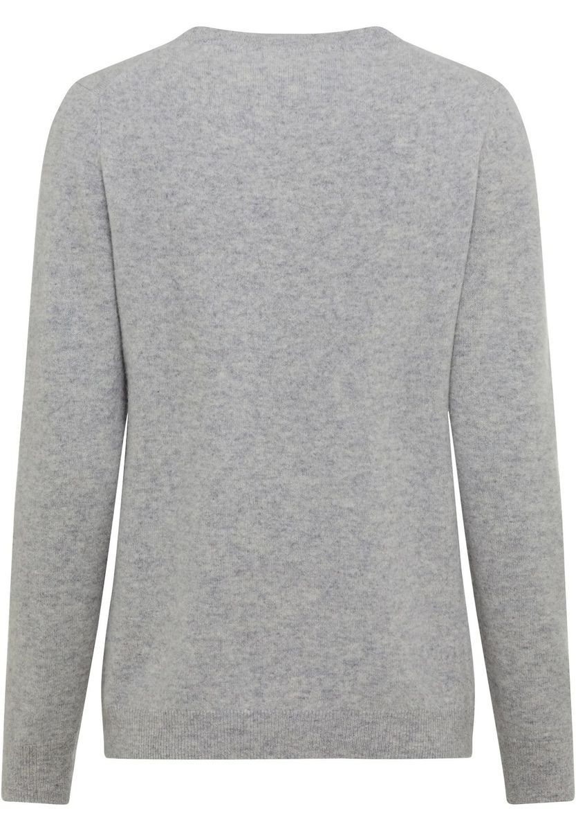 Klassischer Kaschmir-Cardigan mit Rundhalsausschnitt