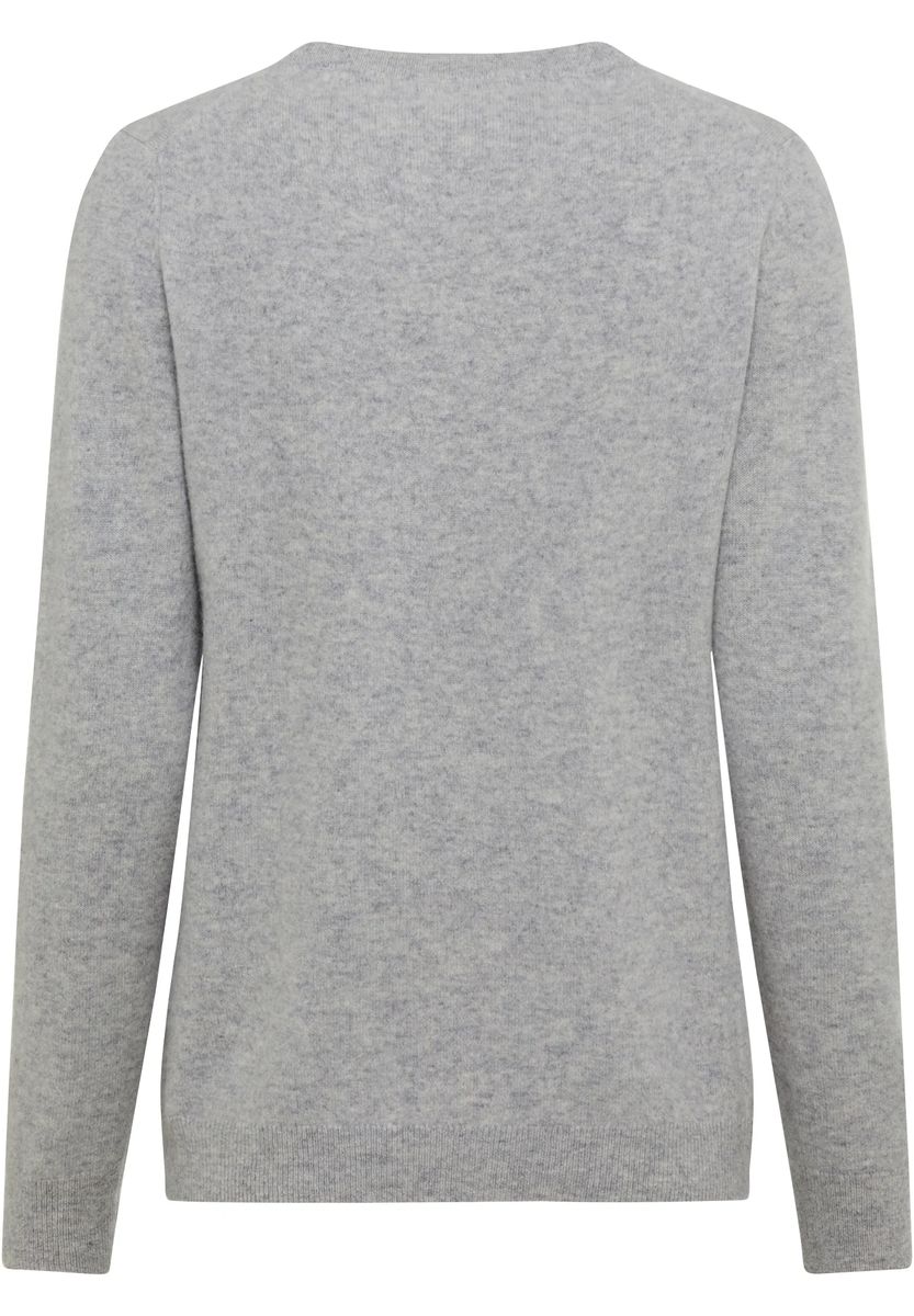 Klassischer Kaschmir-Cardigan mit Rundhalsausschnitt
