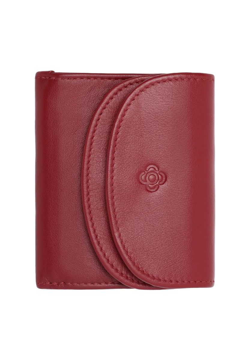 Klassische Leder-Scheintasche mit Druckknopf