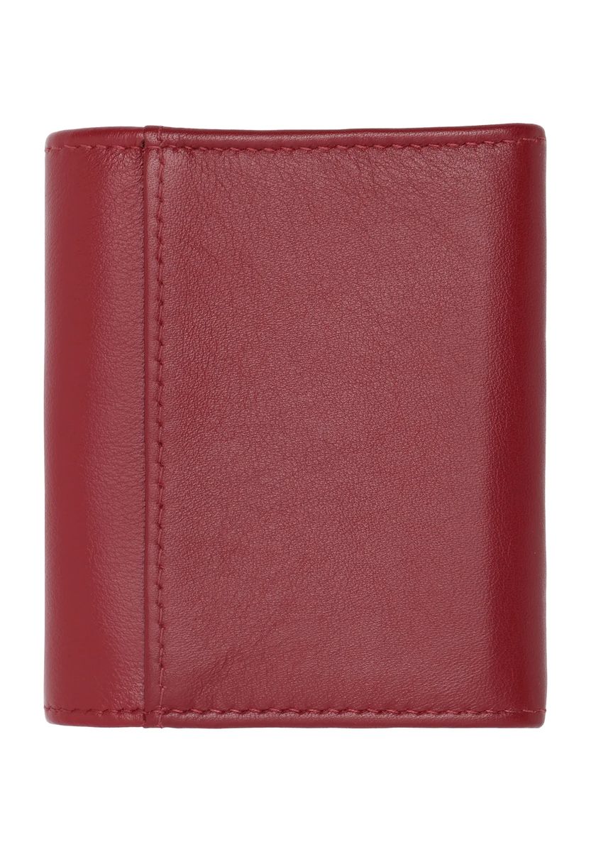 Klassische Leder-Scheintasche mit Druckknopf