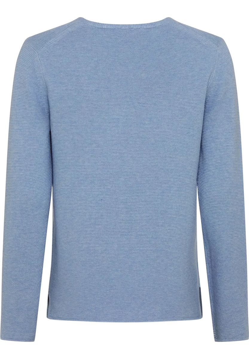 Zeitloser Baumwollpullover mit V-Ausschnitt