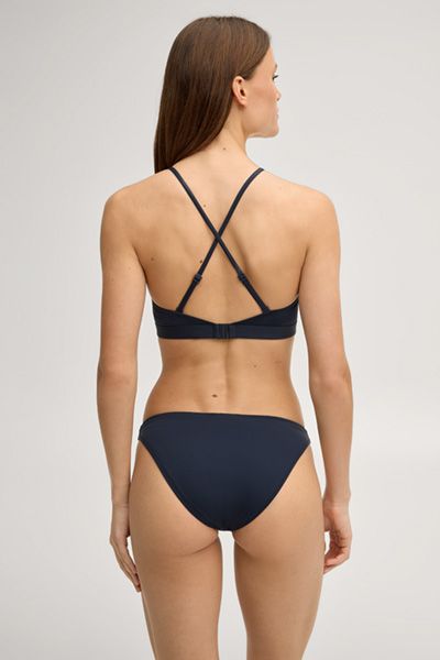 High-Neck Bikini-Top mit Glitzer-Logo