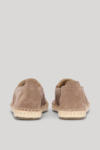 Bestickte Wildleder-Espadrilles mit Logo