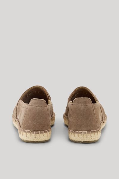 Bestickte Wildleder-Espadrilles mit Logo