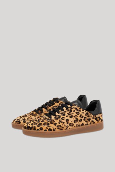 Leopardenmuster Sneaker aus Fellimitat