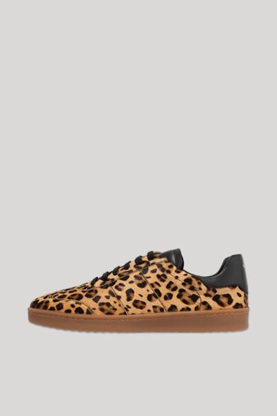 Leopardenmuster Sneaker aus Fellimitat