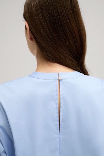 Kastiges Blusenshirt mit Tasche