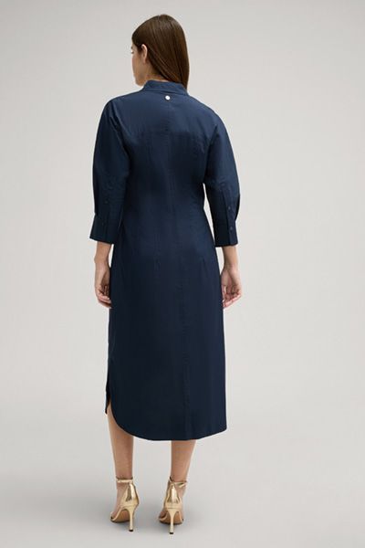 Elegantes Hemdblusenkleid in Midi-Länge