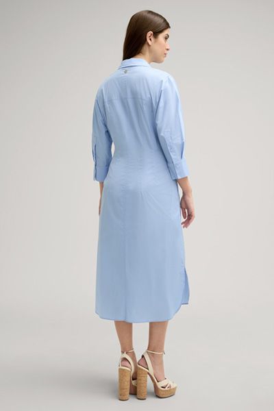 Tailliertes Midi-Hemdblusenkleid aus Baumwolle