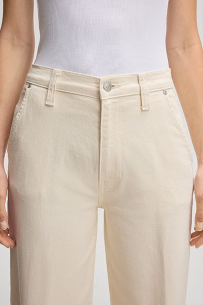 High-Waist-Jeans mit weitem Bein