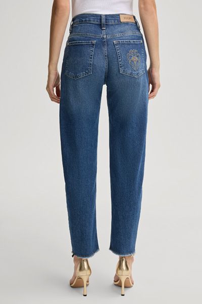 High-Waist Jeans mit Karottenschnitt