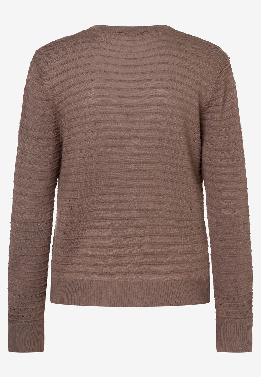 Strukturierter Cardigan mit V-Ausschnitt