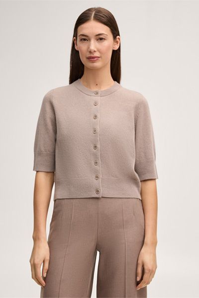 Kurzärmeliger Cardigan aus reinem Kaschmir
