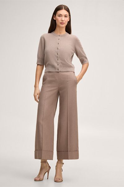 Kurzärmeliger Cardigan aus reinem Kaschmir