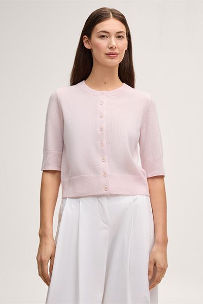 Kurzärmeliger Cardigan aus reinem Cashmere