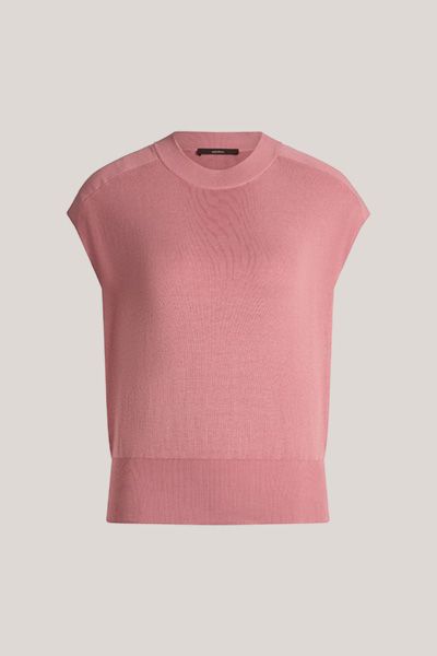Stricktop aus Seide und Baumwolle