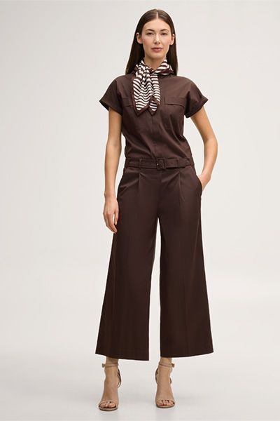 Taillierter Utility Overall aus Baumwollstretch