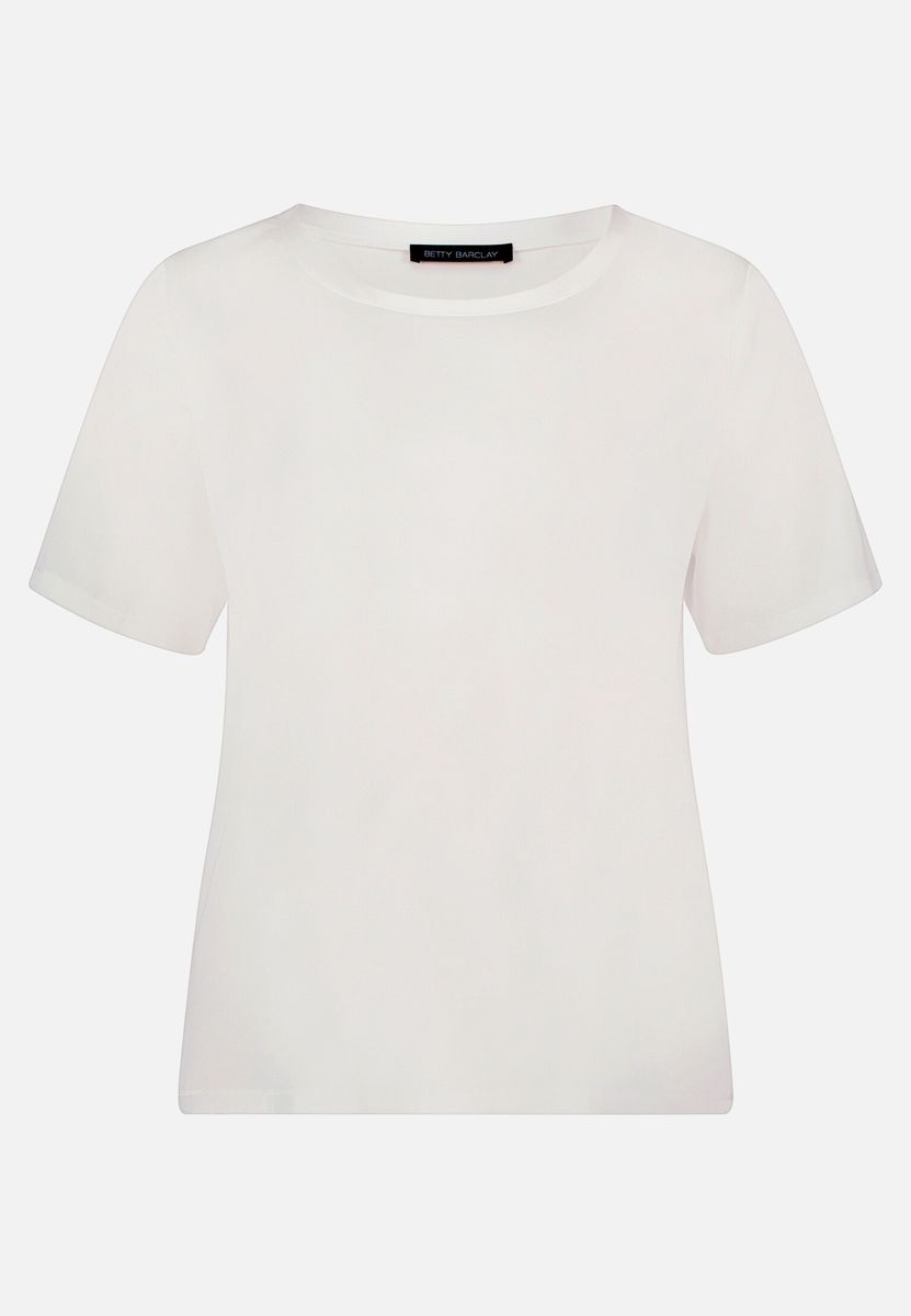 Elegante Kurzarm-Satinbluse