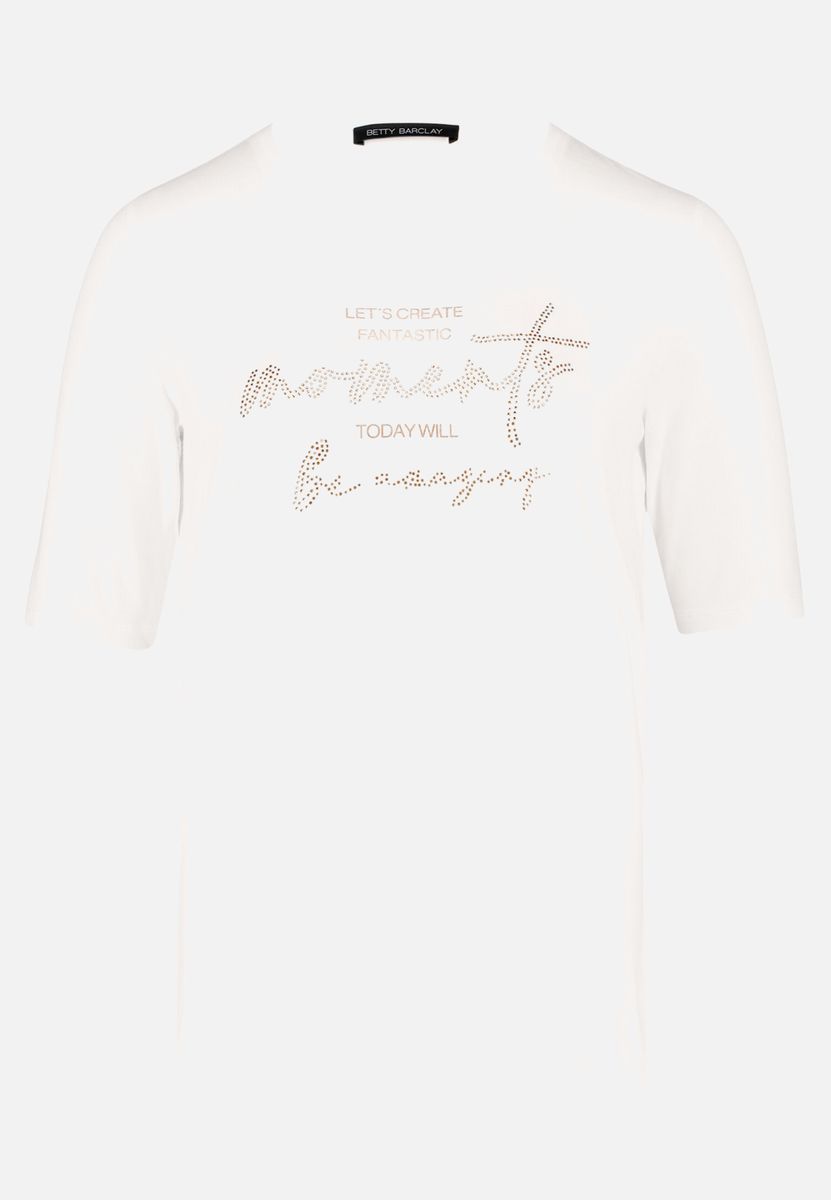 Glitzershirt mit Placement-Print