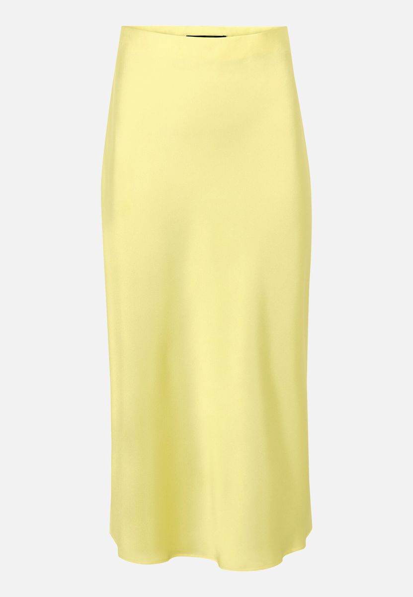 Eleganter Satin-Midirock in A-Linie