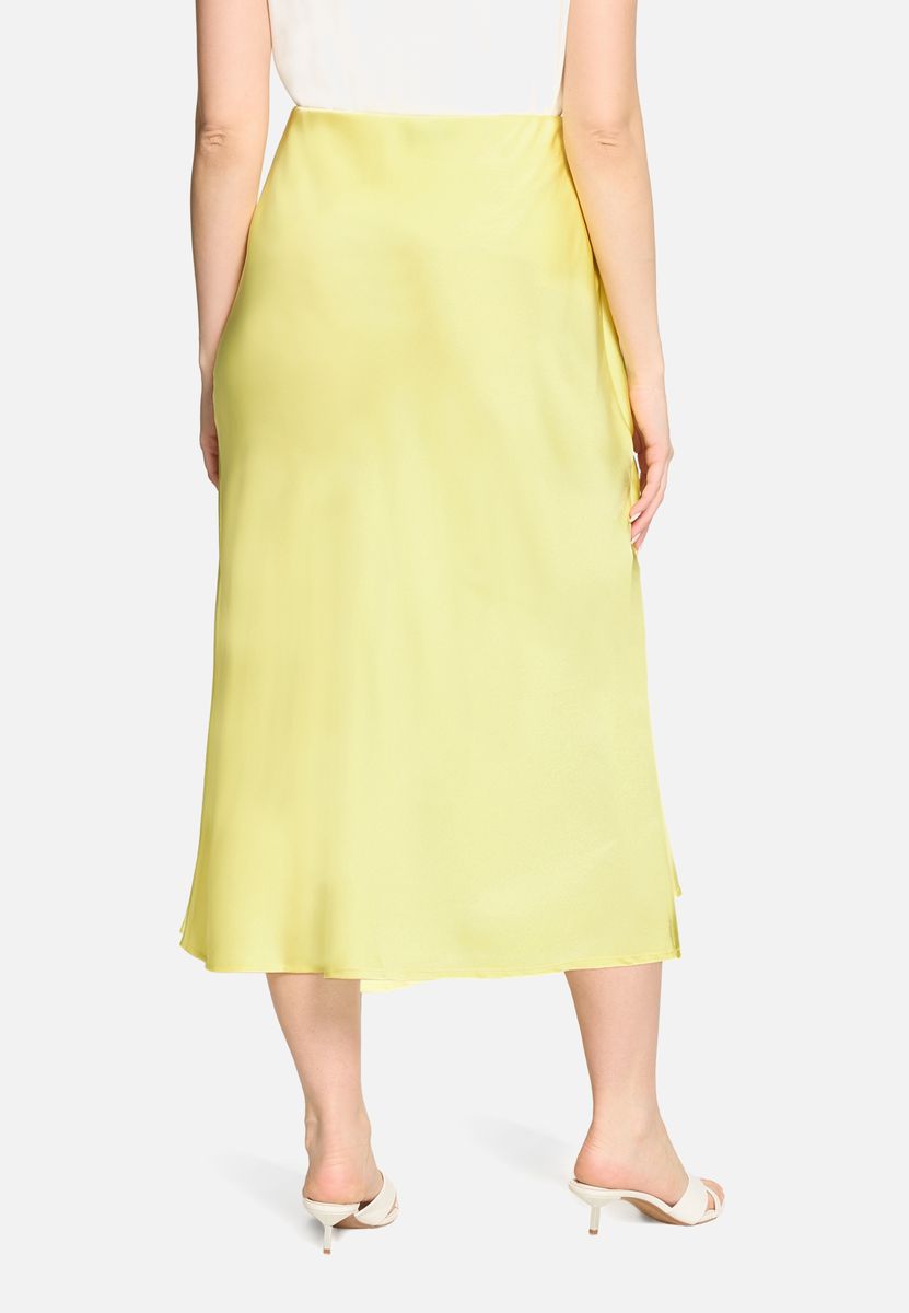 Eleganter Satin-Midirock in A-Linie