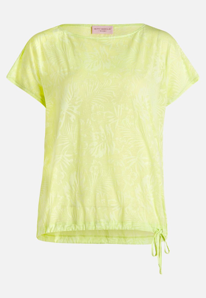 Top mit Tropenprint und Tunnelzug