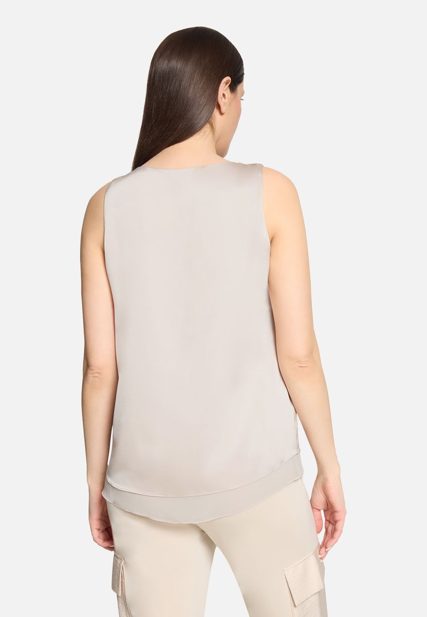Elegantes V-Ausschnitt Blusentop mit Lagenlook
