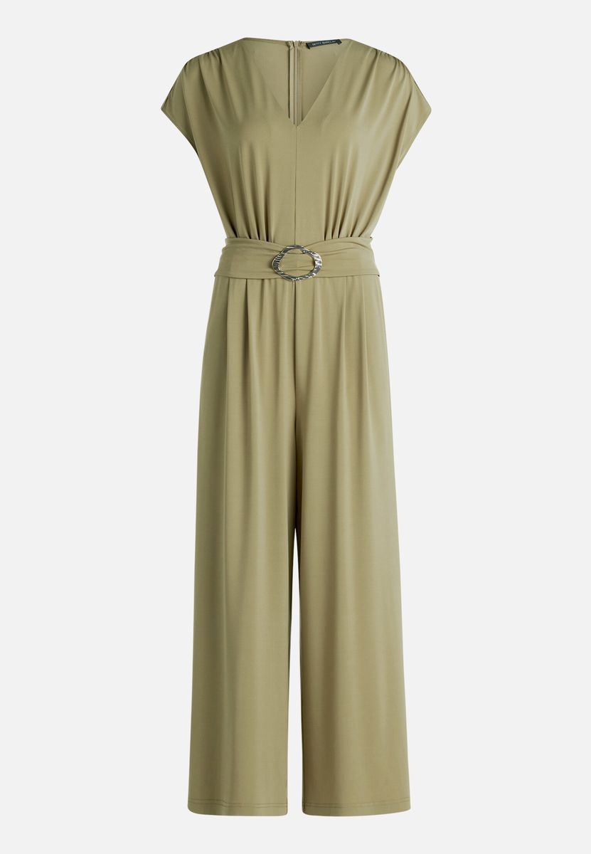 Weit geschnittener Jumpsuit mit Taillenraffung