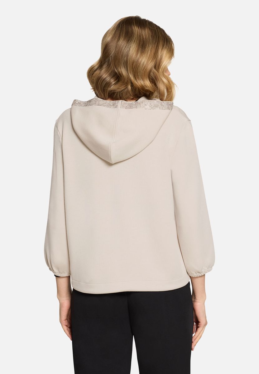 Kapuzenjacke im Utility-Stil mit Glitzersteinen