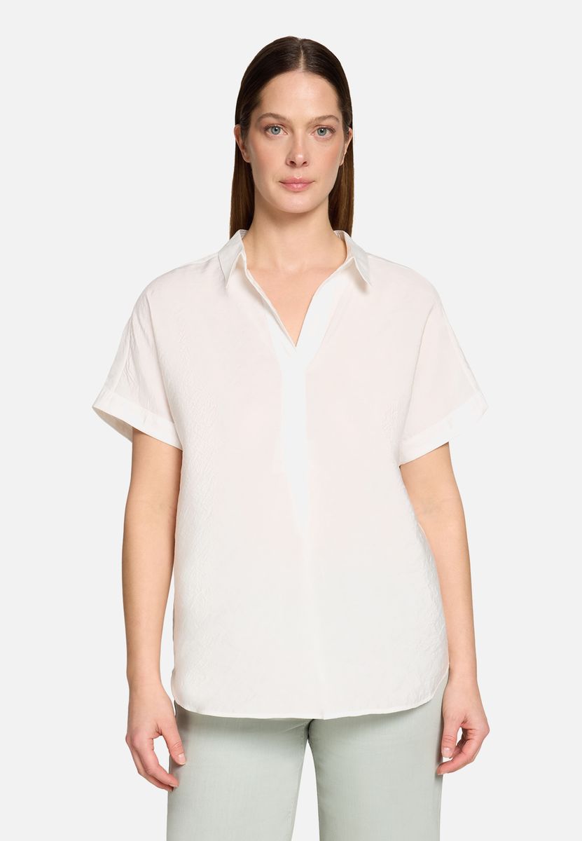 Clean Schlupfbluse mit Kurzarm