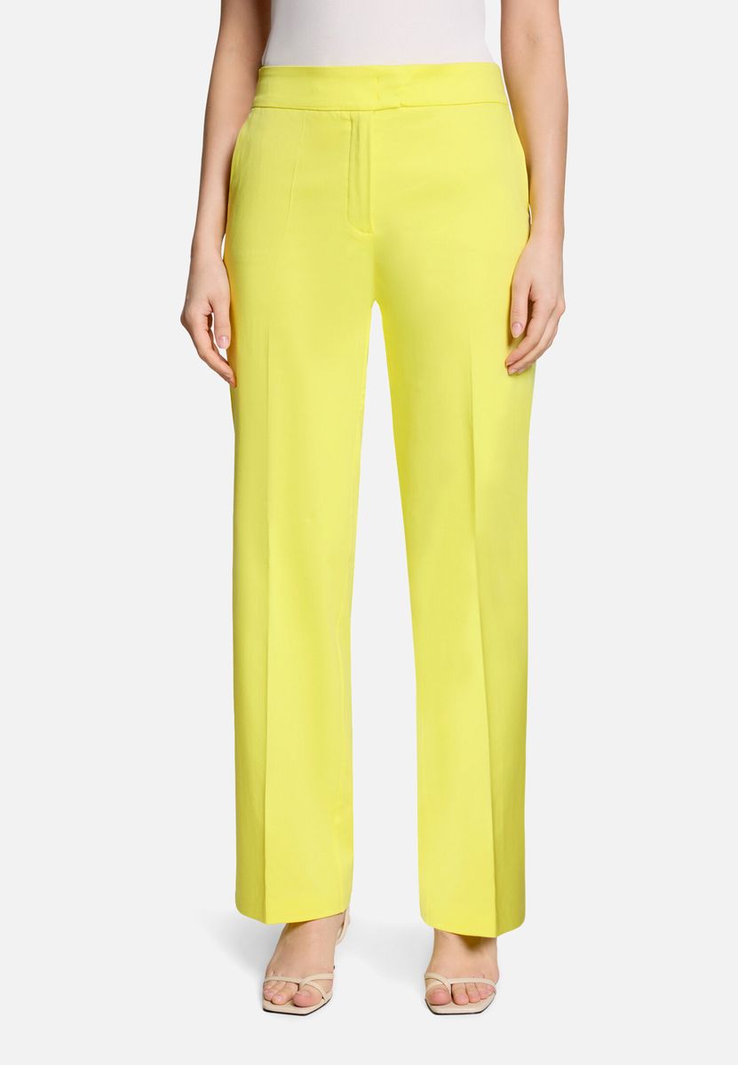High-Waist Businesshose mit Weitem Bein