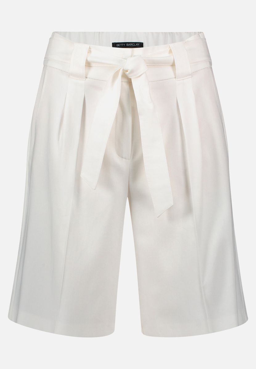 High-Waist-Shorts mit Bundfalten