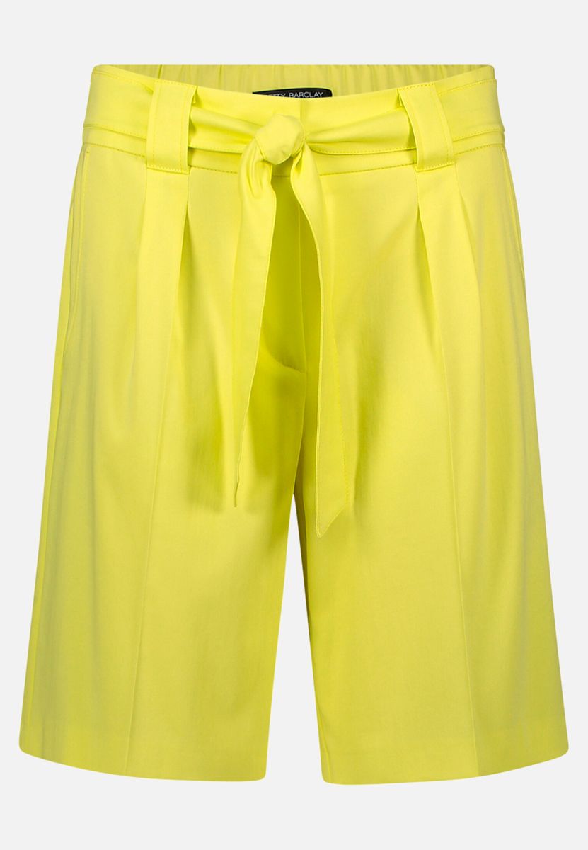 High-Waist-Shorts mit Bundfalten