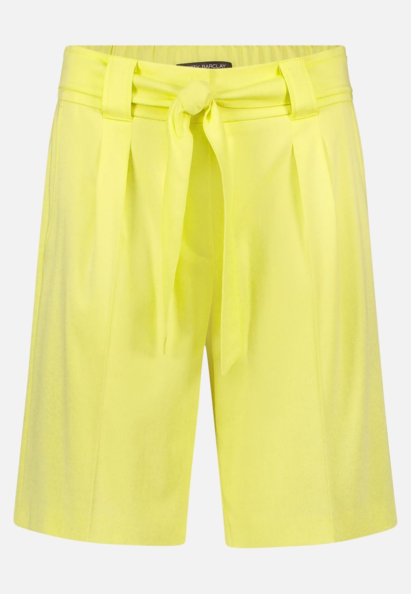 High-Waist-Shorts mit Bundfalten