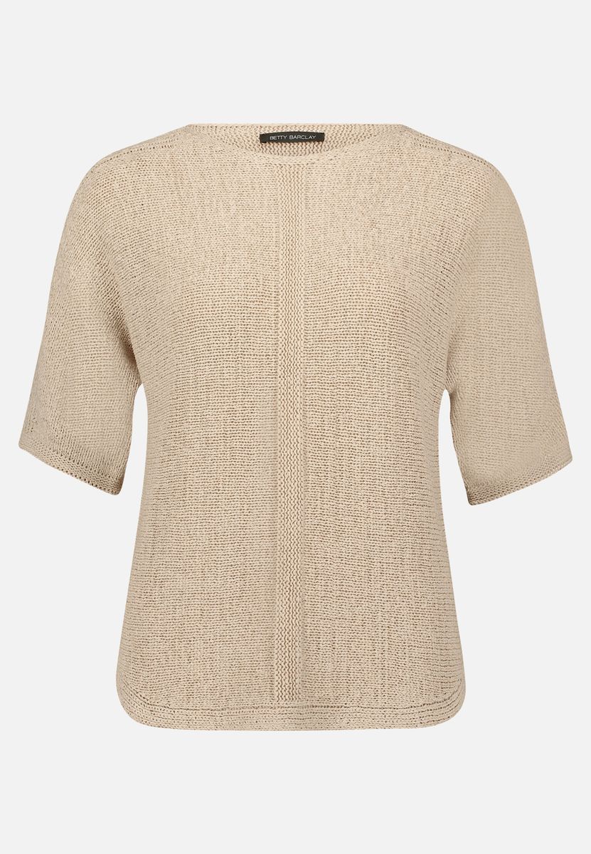 Kurzarm-Feinstrickpullover