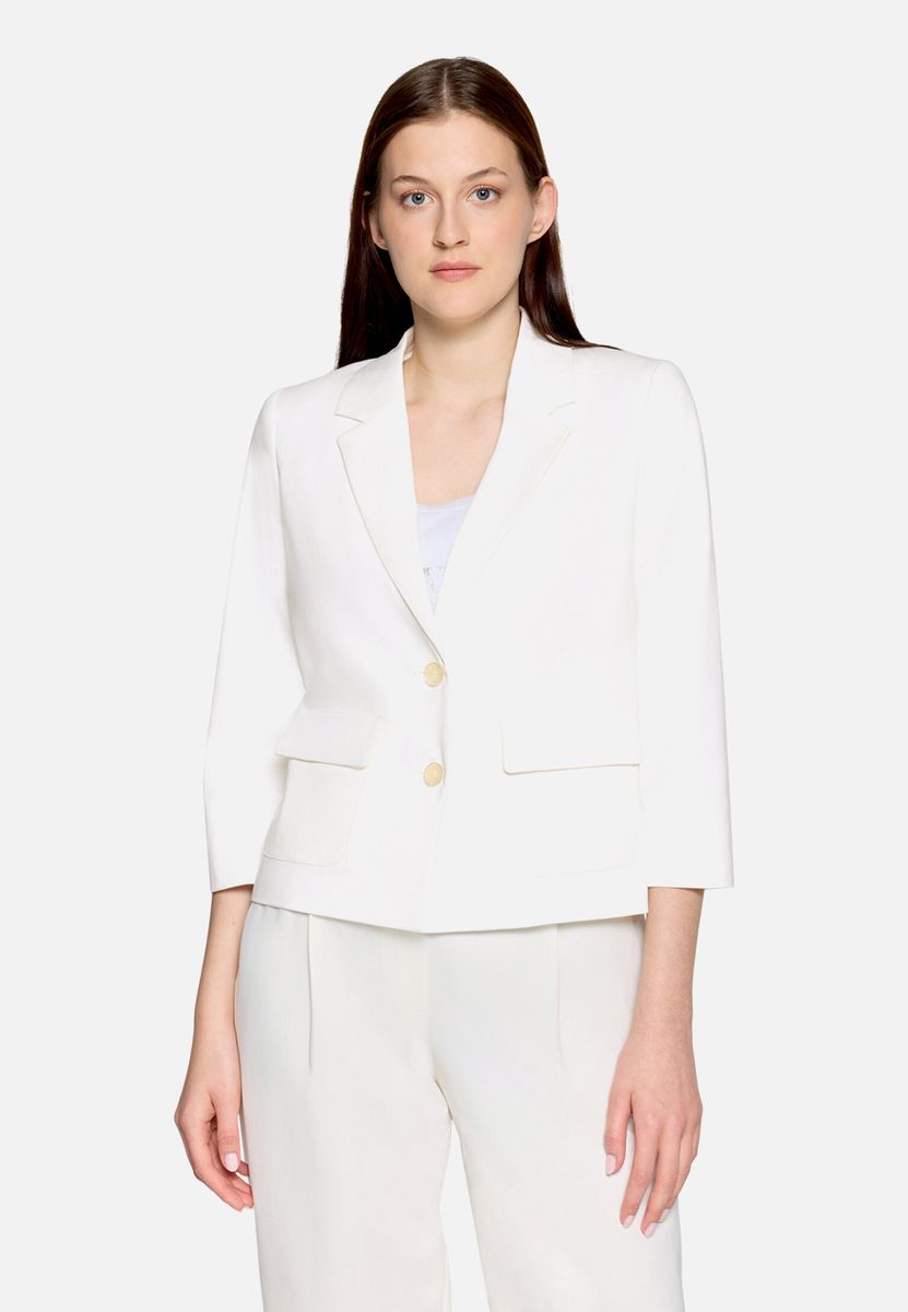 Taillierte Blazer-Jacke mit Dreiviertelarm