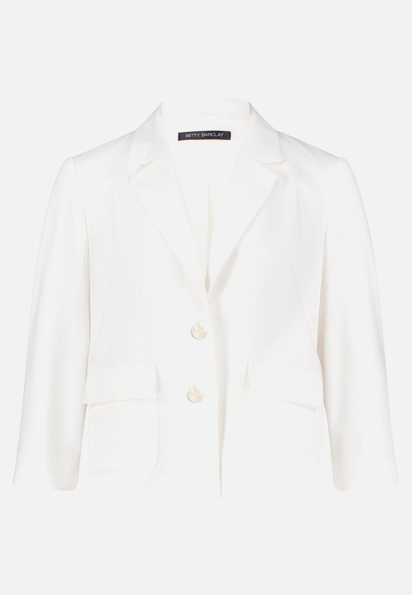 Taillierte Blazer-Jacke mit Dreiviertelarm