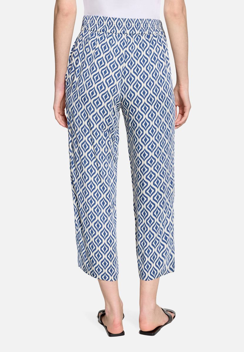 Marlene-Hose mit grafischem Muster