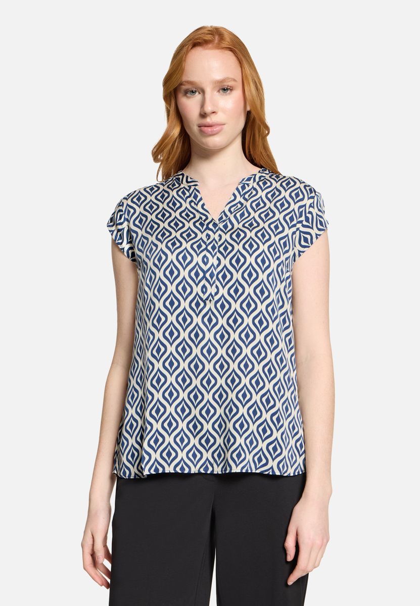 Bluse mit geometrischem Muster