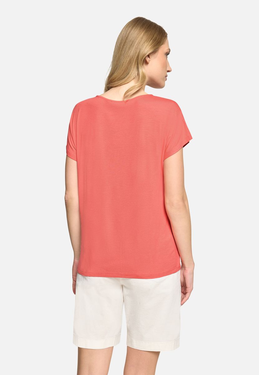 Lässiges T-Shirt mit Rundhalsausschnitt
