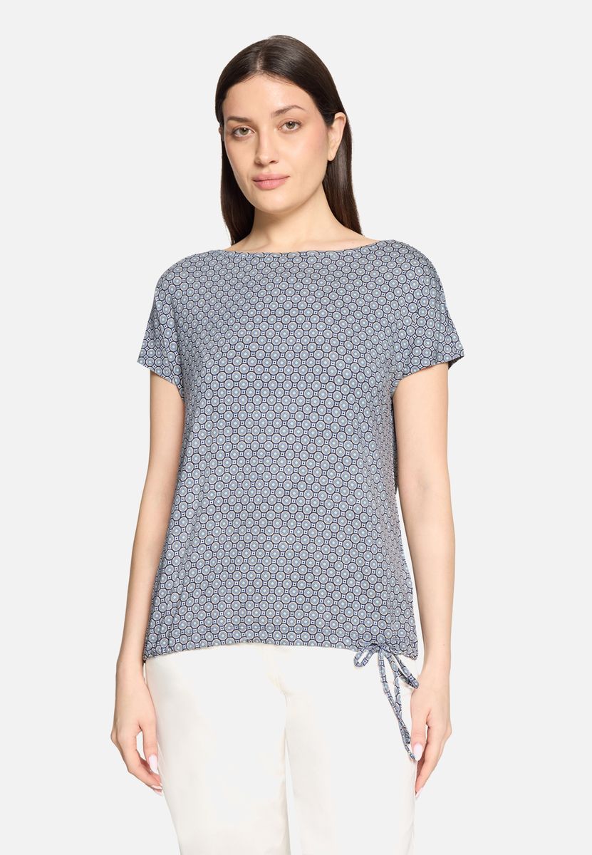 Printshirt mit Muster und Tunnelzug