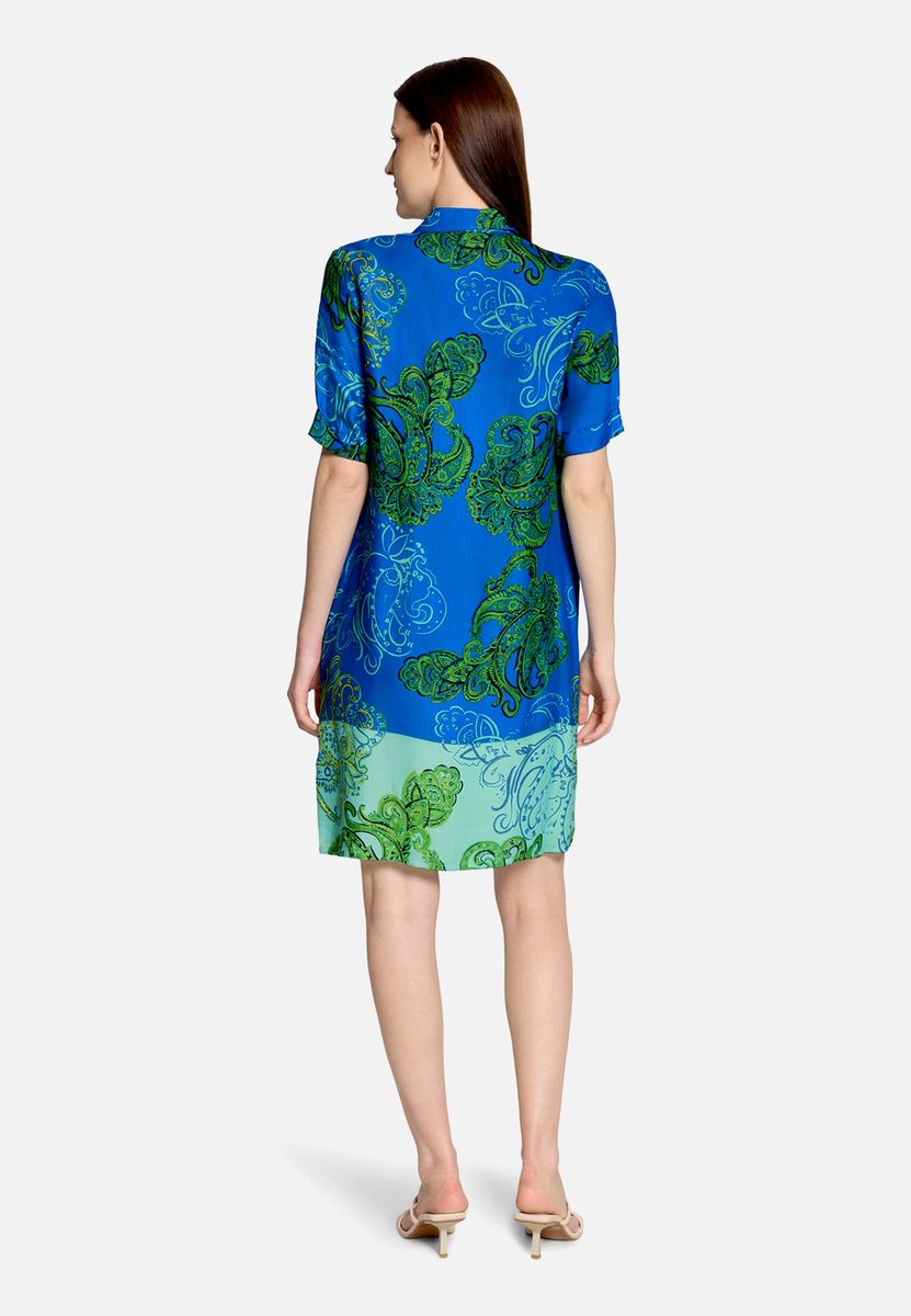 Hemdblusenkleid mit Paisley-Muster