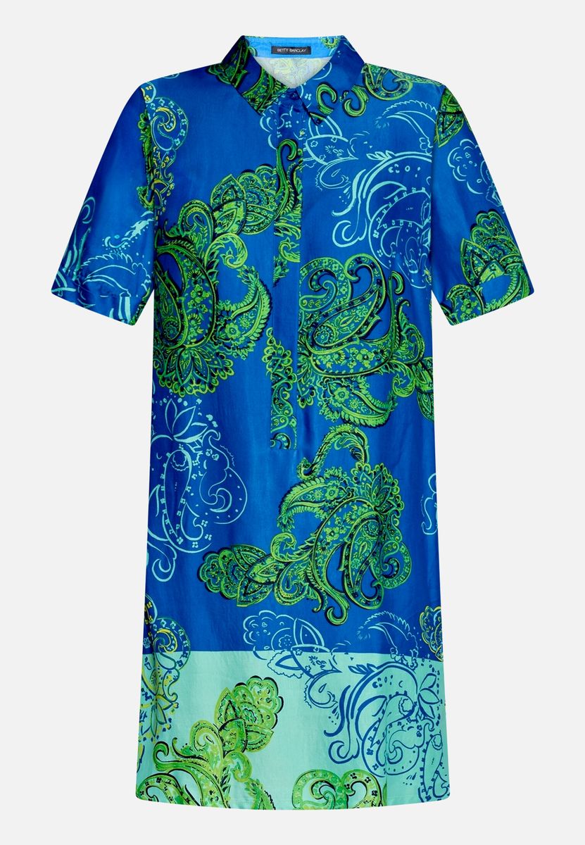 Hemdblusenkleid mit Paisley-Muster