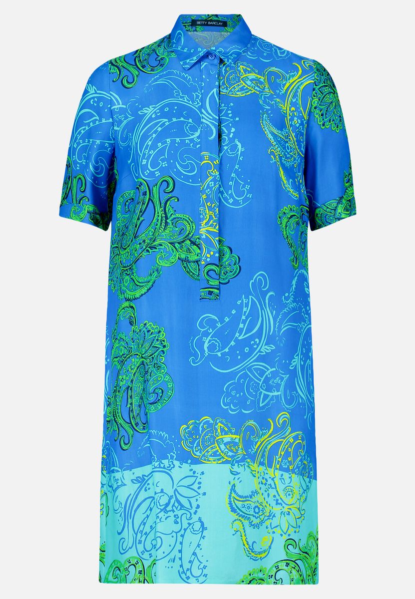 Hemdblusenkleid mit Paisley-Muster