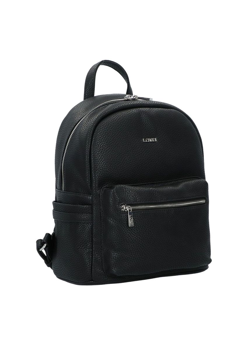 Gemaschter Kunstleder-Alltagsrucksack