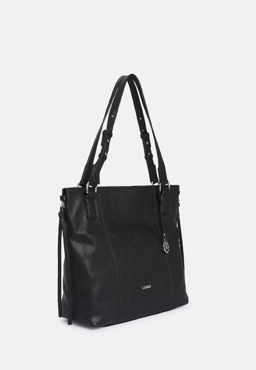Schlichte Shopper-Tasche in Lederoptik