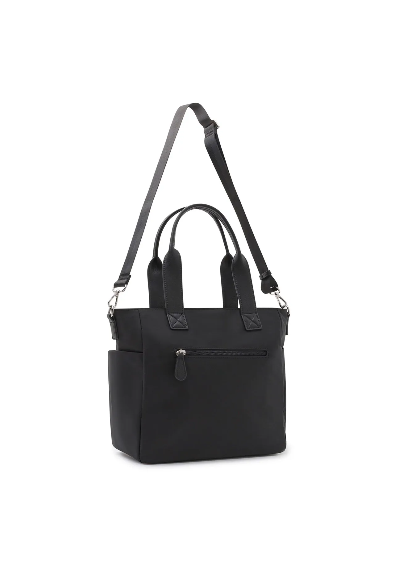Funktionale Nylon-Shopper mit Außentaschen