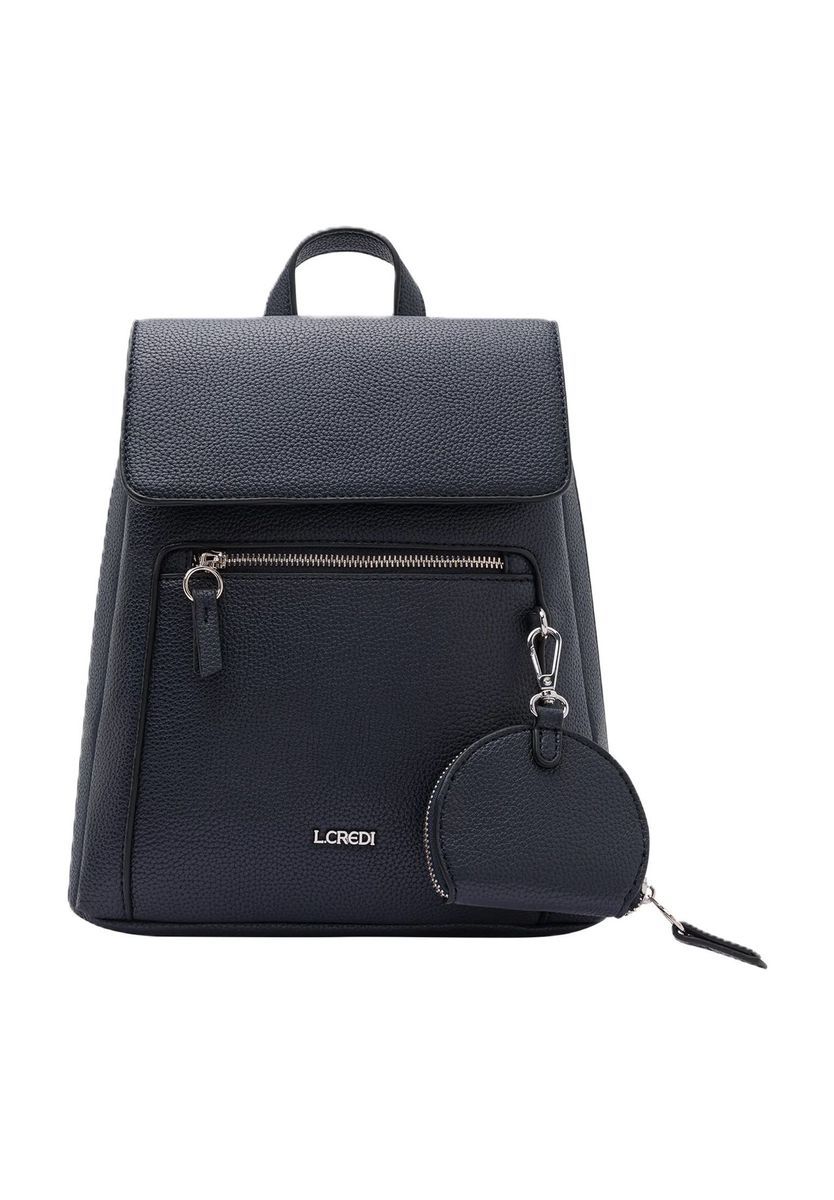 Eleganter City-Rucksack aus genarbtem Kunstleder